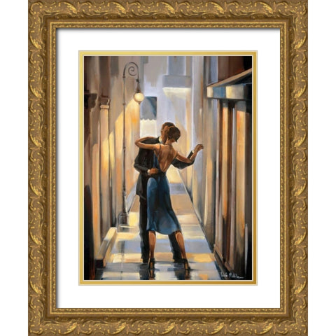 Reflections II Gold Ornate Wood Framed Art Print with Double Matting by Biddle, Trish