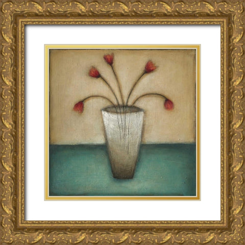 In Bloom I Gold Ornate Wood Framed Art Print with Double Matting by Eve