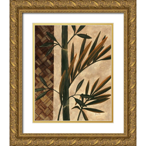 Palm Breeze Gold Ornate Wood Framed Art Print with Double Matting by St. Amant, Yvette