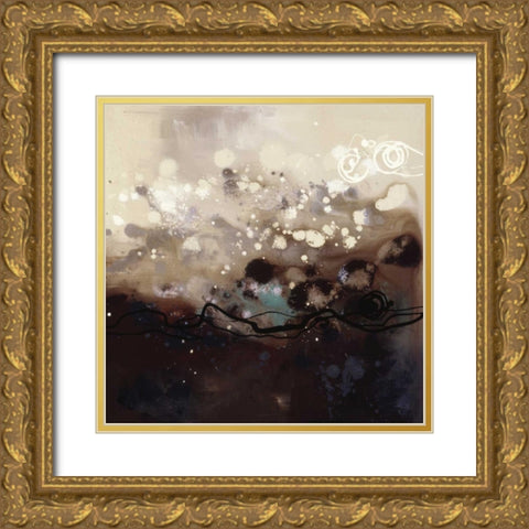 Constellations II Gold Ornate Wood Framed Art Print with Double Matting by Maitland, Laurie