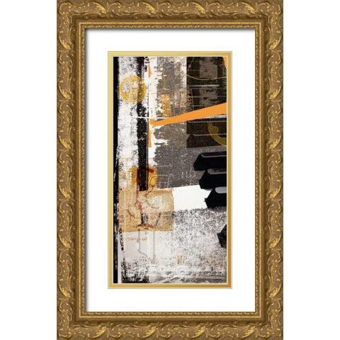 Notes Gold Ornate Wood Framed Art Print with Double Matting by NOAH