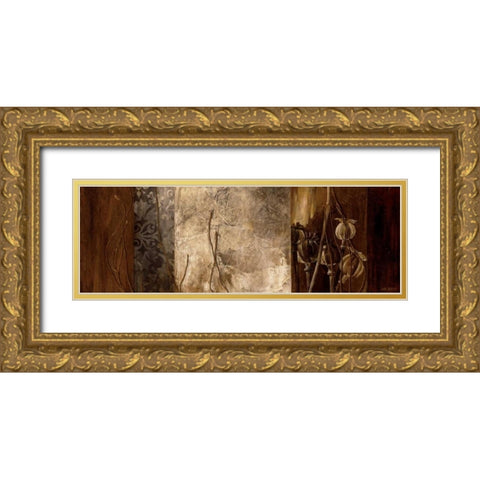 Coppers Edge II Gold Ornate Wood Framed Art Print with Double Matting by Thompson, Linda
