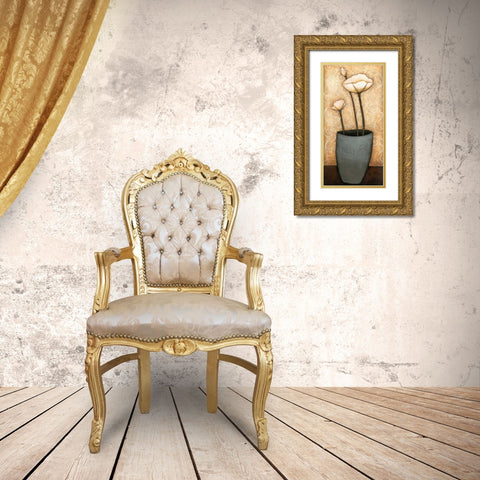 Mon Jardine I Gold Ornate Wood Framed Art Print with Double Matting by Alves, Helena
