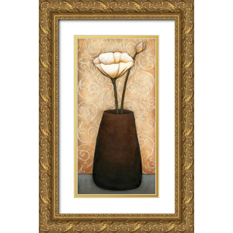 Mon Jardine II Gold Ornate Wood Framed Art Print with Double Matting by Alves, Helena