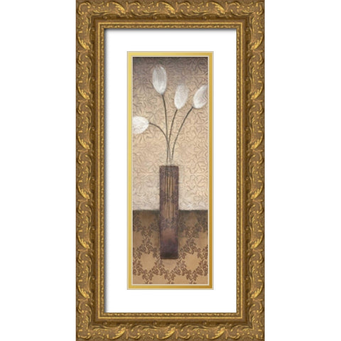Opal Accent II Gold Ornate Wood Framed Art Print with Double Matting by Eve