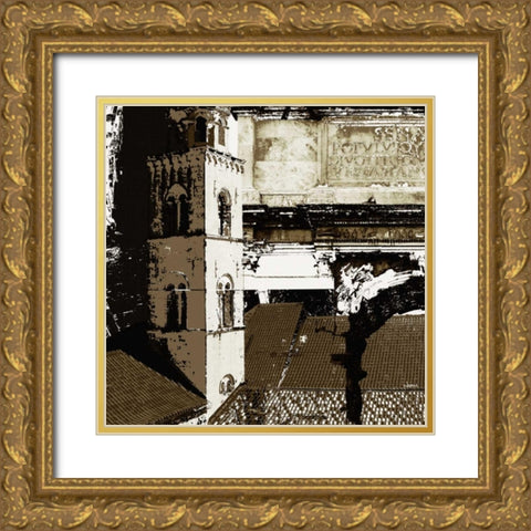 Architectural Renaissance II Gold Ornate Wood Framed Art Print with Double Matting by NOAH