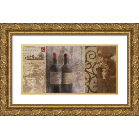 Vintage II Gold Ornate Wood Framed Art Print with Double Matting by Mallett, Keith