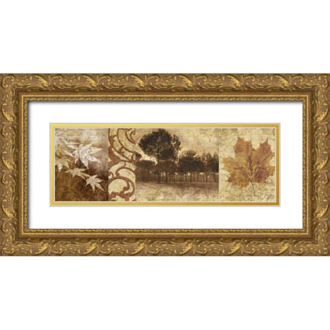 Equinox I Gold Ornate Wood Framed Art Print with Double Matting by Mallett, Keith