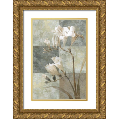 Memento II Gold Ornate Wood Framed Art Print with Double Matting by Mallett, Keith