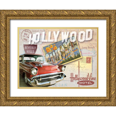 Road Trip I Gold Ornate Wood Framed Art Print with Double Matting by Mallett, Keith