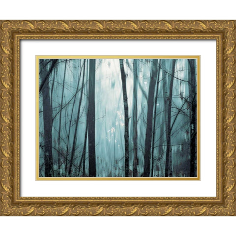Spring Mist I Gold Ornate Wood Framed Art Print with Double Matting by Pelkey, Marvin