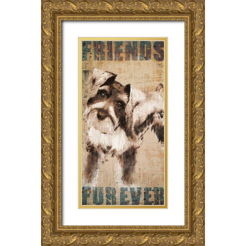 Tyson Gold Ornate Wood Framed Art Print with Double Matting by Venter, Tandi