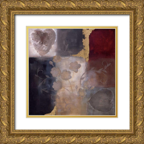 Autumn Accent  I Gold Ornate Wood Framed Art Print with Double Matting by Maitland, Laurie