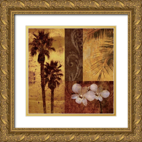 Sunset Beach I Gold Ornate Wood Framed Art Print with Double Matting by Mallett, Keith