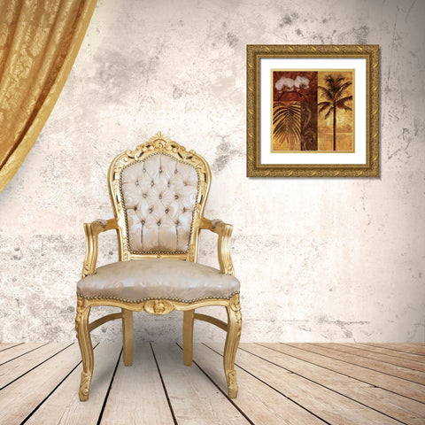 Sunset Beach II Gold Ornate Wood Framed Art Print with Double Matting by Mallett, Keith