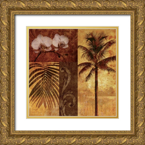Sunset Beach II Gold Ornate Wood Framed Art Print with Double Matting by Mallett, Keith