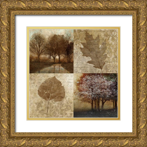 Arcadian Grove II Gold Ornate Wood Framed Art Print with Double Matting by Mallett, Keith