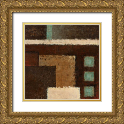 Connections on Impulse III Gold Ornate Wood Framed Art Print with Double Matting by Salemink-Roos, Ursula