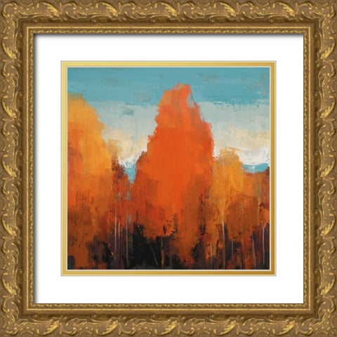 The Maples II Gold Ornate Wood Framed Art Print with Double Matting by Colbert , Peter