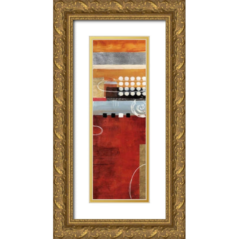 Ironia de Otono Gold Ornate Wood Framed Art Print with Double Matting by Villarreal Santos, Nancy