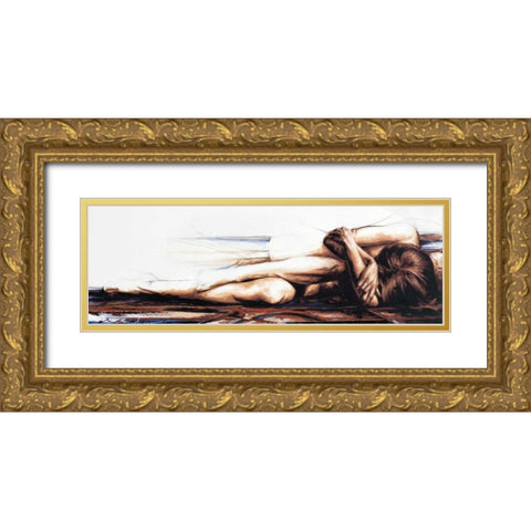 Essential Self Gold Ornate Wood Framed Art Print with Double Matting by De Villiers , Antoine