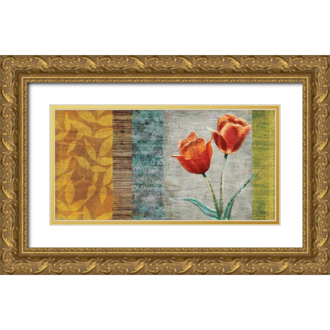 Garden Collection II Gold Ornate Wood Framed Art Print with Double Matting by Venter, Tandi
