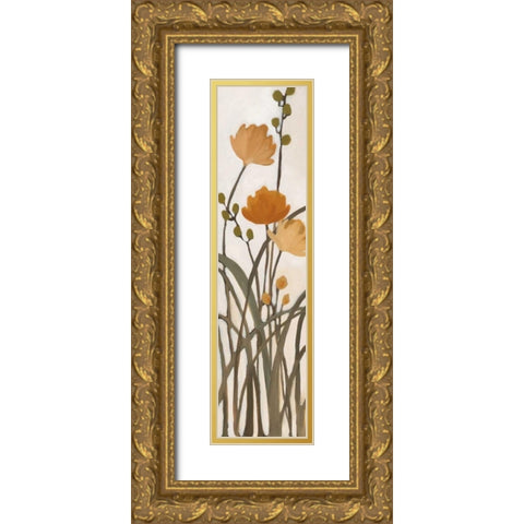 Meadows I Gold Ornate Wood Framed Art Print with Double Matting by MARIA