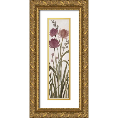 Meadows II Gold Ornate Wood Framed Art Print with Double Matting by MARIA