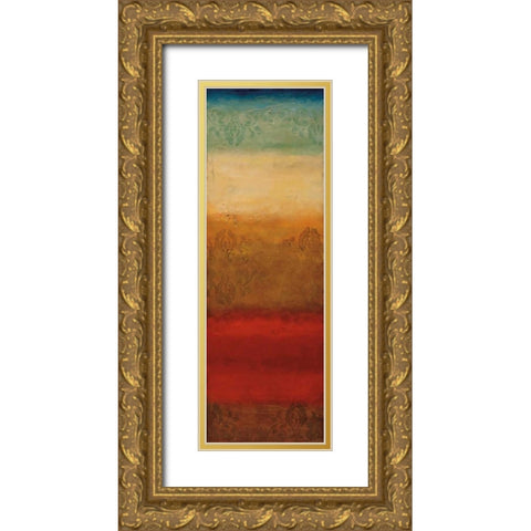 Agra Gold Ornate Wood Framed Art Print with Double Matting by Emet , Angelina