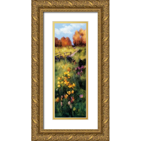 The Bridge Gold Ornate Wood Framed Art Print with Double Matting by Birlington, Andrew