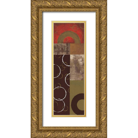 Mix n Match I Gold Ornate Wood Framed Art Print with Double Matting by Kaminsky, Earl