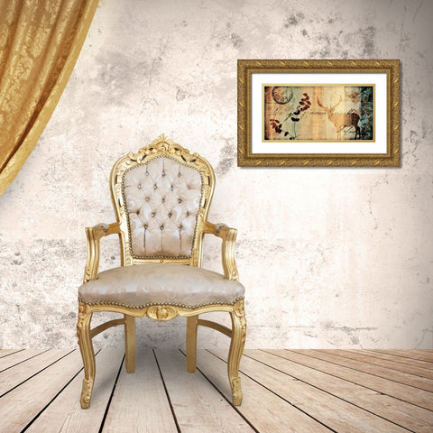 Letter II Gold Ornate Wood Framed Art Print with Double Matting by Leal, Fernando