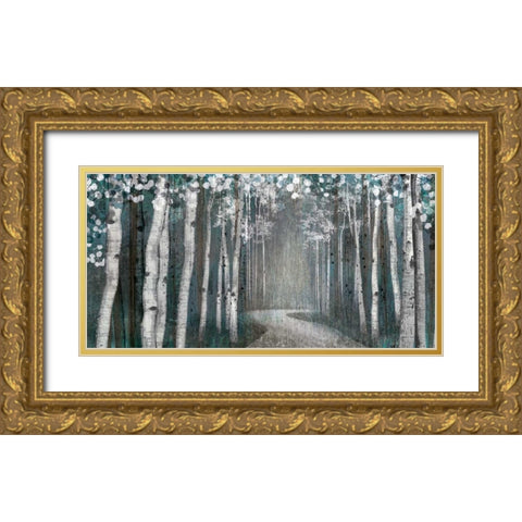 Mineral Forest Gold Ornate Wood Framed Art Print with Double Matting by Venter, Tandi