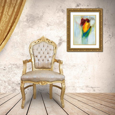 Ovazione Gold Ornate Wood Framed Art Print with Double Matting by Parker, Karen Lorena