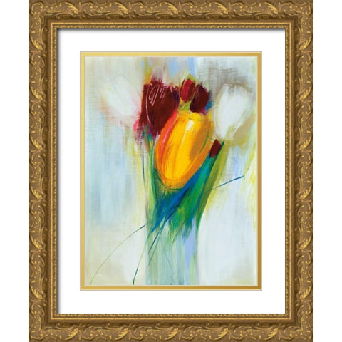 Ovazione Gold Ornate Wood Framed Art Print with Double Matting by Parker, Karen Lorena