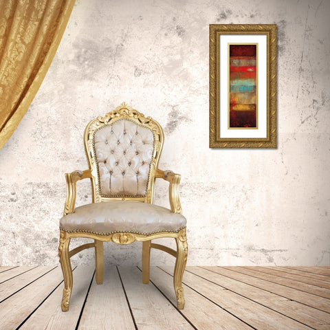 Bora Gold Ornate Wood Framed Art Print with Double Matting by Emet, Angelina