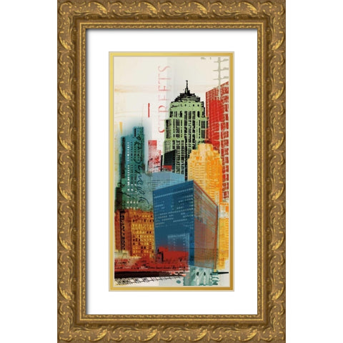 Urban Style II Gold Ornate Wood Framed Art Print with Double Matting by NOAH