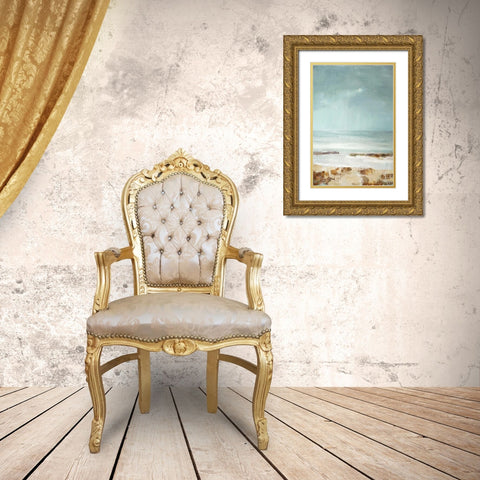Tideline Gold Ornate Wood Framed Art Print with Double Matting by Gold, Caroline