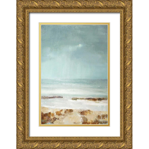 Tideline Gold Ornate Wood Framed Art Print with Double Matting by Gold, Caroline