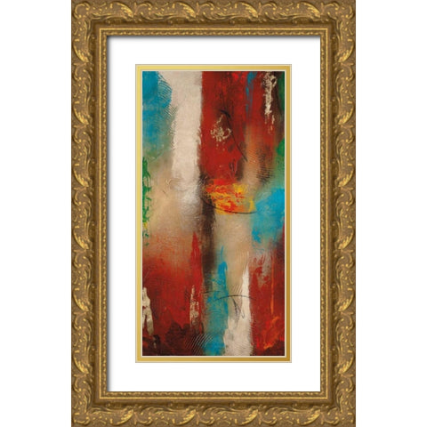 Cubone II Gold Ornate Wood Framed Art Print with Double Matting by Villarreal Santos, Nancy