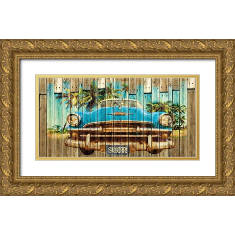 Sabor Gold Ornate Wood Framed Art Print with Double Matting by Sola, Bresso