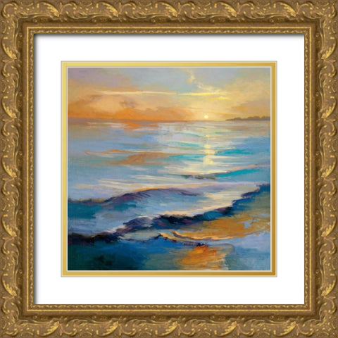 Ocean Overture Gold Ornate Wood Framed Art Print with Double Matting by McMurry, Vicki