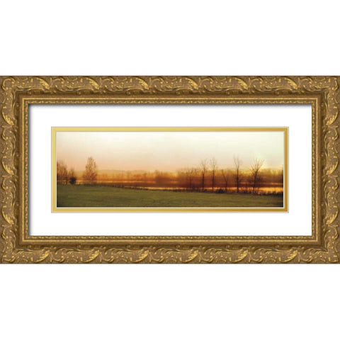 Wait for Winter Gold Ornate Wood Framed Art Print with Double Matting by Filler, Rick