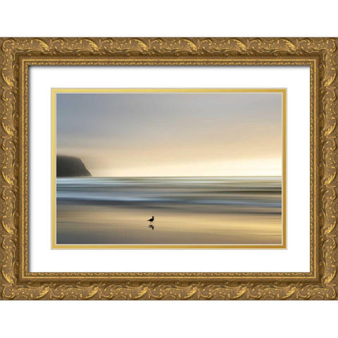 Morning Visit Gold Ornate Wood Framed Art Print with Double Matting by Pelkey, Marvin