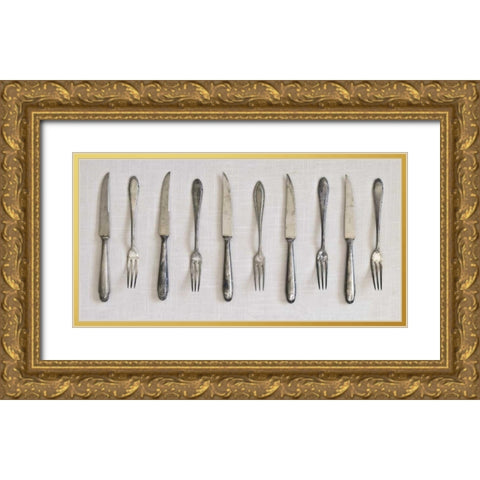 Antique Collection I Gold Ornate Wood Framed Art Print with Double Matting by Frank, Assaf