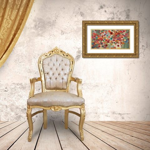 Celebration Gold Ornate Wood Framed Art Print with Double Matting by Li-Leger, Don