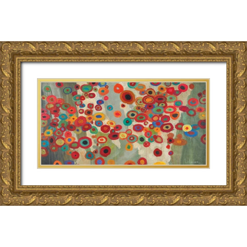 Celebration Gold Ornate Wood Framed Art Print with Double Matting by Li-Leger, Don