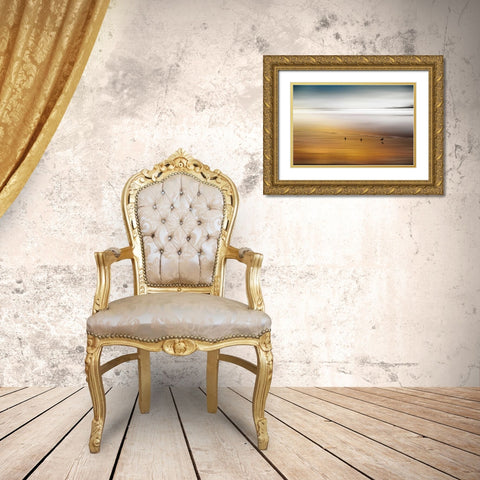 Quiet Invitation Gold Ornate Wood Framed Art Print with Double Matting by Pelkey, Marvin