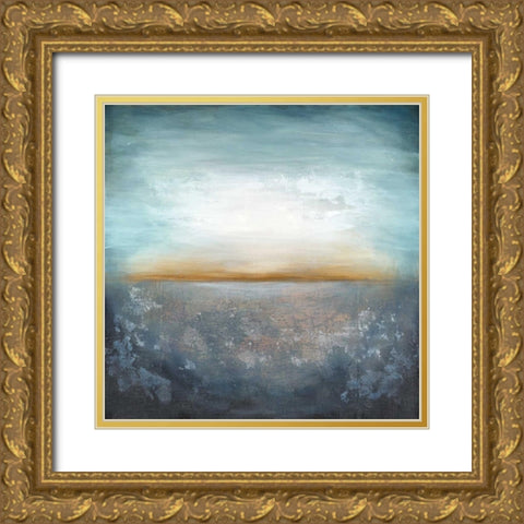 Maritime Glow Gold Ornate Wood Framed Art Print with Double Matting by St. Germain, Patrick