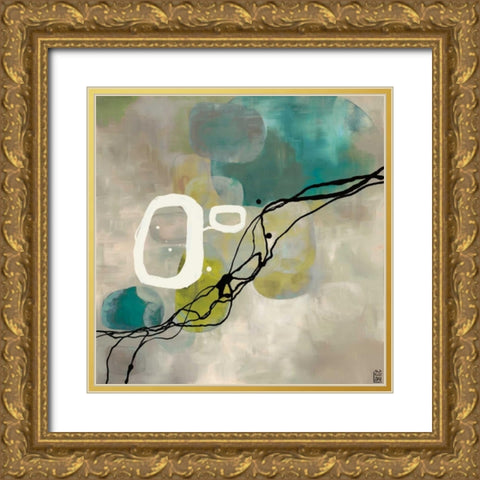Pearl Retro Gold Ornate Wood Framed Art Print with Double Matting by Maitland, Laurie